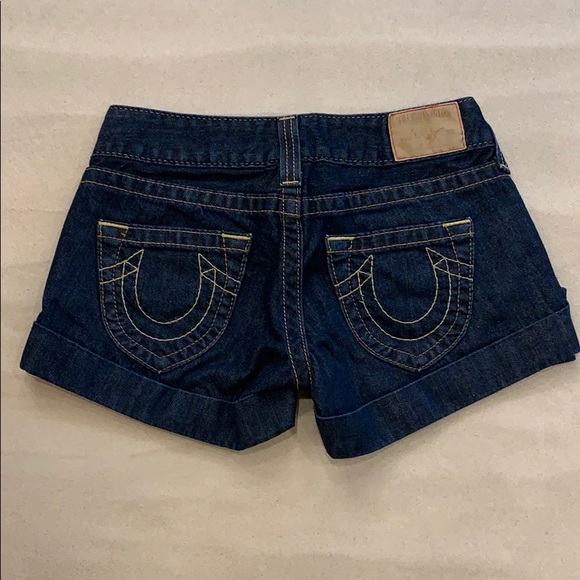 true religion denim shorts